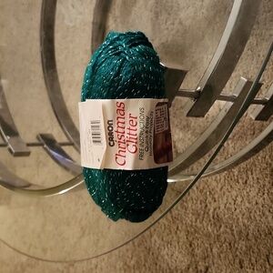 CHRISTMAS GLITTER YARN.